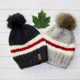 Baby Canadiana Toque with Faux fur Pompom