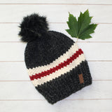 Adult Canadiana Toque with Faux Fur Pompom